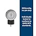McKesson Blood Pressure Gauge for Standard Aneroid Sphygmomanometers, 300mmHg, No-Pin Stop, 1 Count