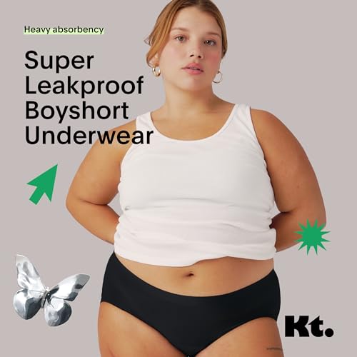 KNIX Kt Super Leakproof No-Show Boyshort - Period Underwear for Teens - Machine Washable (3 Pack)2