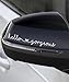 bylikeho Car Decals,Car Accessories,Car Stickers and Decals,Hello Beautiful Mirror Decal,Car Rear View Mirror Sticker,Funny Car Decals,Vinyl Car Decals,Used in Car Window Rearview Mirror (White)