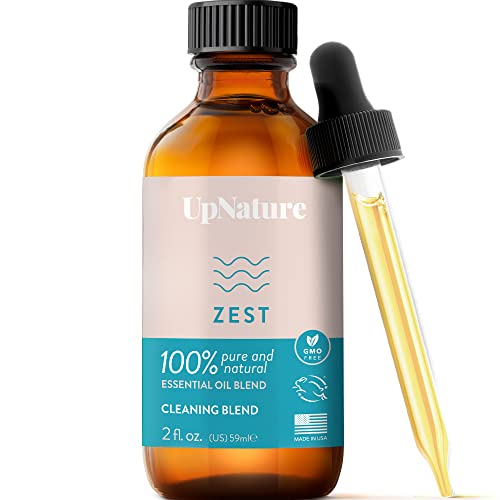 Zest Essential Oil Blend 2Oz - All Purpose Cleaner, Scent Booster & Natural Household Cleaning Essential Oil Blend, With Eucalyptus Essential Oil, Citrus Oil, Lemon Essential Oil -Therapeutic Grade #TOP19