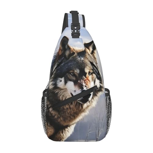 Mochila tipo Sling pequeña para hiking unisex negra miniatura 2