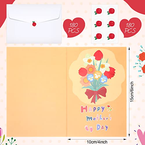 Fuutreo-180-Pack-Mothers-Day-Card-Assortment-with-180-Envelopes-and-180-Cute-Stickers-Floral-Mothers-Day-Greeting-Cards-Blank-Inside-for-Mothers-Day-Birthday-Supplies-4-x-6-Inch-12designs Fuutreo 180 Pack Mothers Day Card Assortment with 180 Envelopes and 180 Cute Stickers Floral Mothers Day Greeting Cards Blank Inside for Mothers Day Birthday Supplies 4 x 6 Inch 12designs