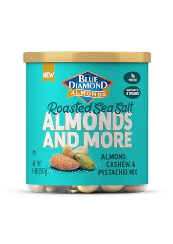 Blue Diamond Almonds, Mixed Nuts Roasted Sea Salt Deluxe Snack Nu...