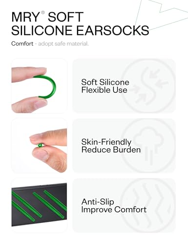 Image of Mryok Replacement Earsocks for Oakley Square Wire 2 (2014) Sunglasses - Options