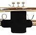 Trumpet valve protector guard with hook and loop closure in colors and patterns - Trumpet Valve Guard Legacystraps Black