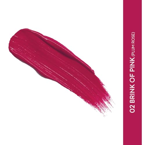 Image of SUGAR Cosmetics Smudge Me Not Matte Liquid Lipsticks for Women | Transferproof & Waterproof | Lasts 12hrs | 4.5ml - 02 Brink Of Pink (Plum Rose)