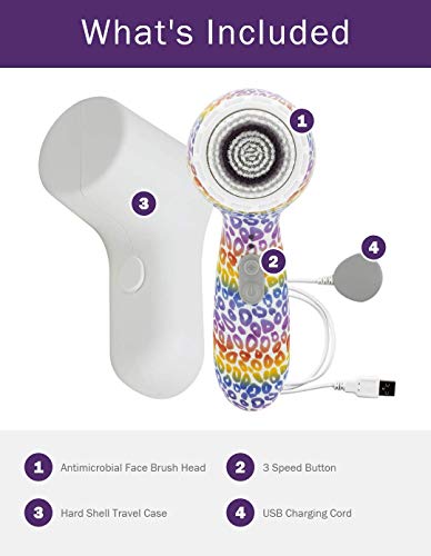 Michael Todd Beauty Soniclear Petite - Antimicrobial Facial Cleansing Brush System - 3-Speed Sonic Powered Exfoliating Face & Body Brush - Thumbnail 3