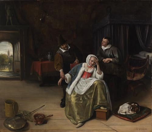 Toile Modern Peinture Jan Steen pour créer une ambiance galerie d'art dans votre salon moderne