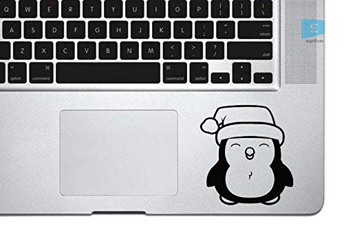 SIGN EVER Funny Cute Smiley Penguin Laptop Stickers for Trackpad 15.6 14 13 Inches and All Models Laptop Stickers L x H 5.00 cm x 6.50 cm Pack of 2
