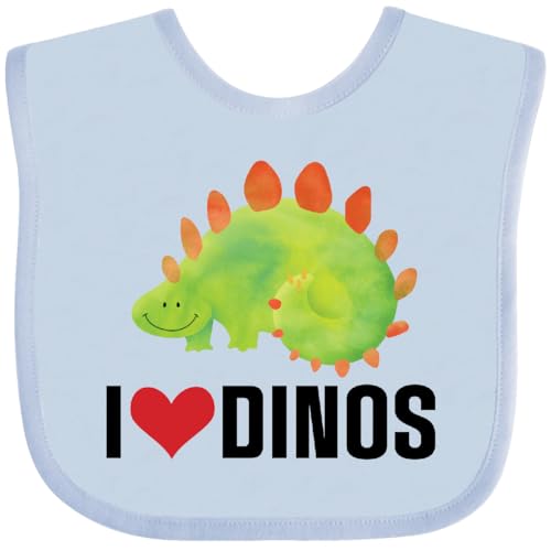 inktastic Dinosaur I Love Dinos Baby Bib