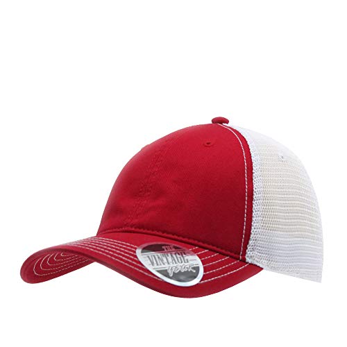 Image of The Vintage Year Washed Cotton Unstructured Soft Mesh Adjustable Trucker Baseball Cap