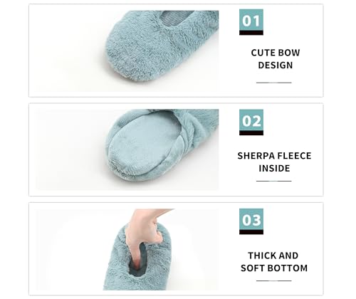 DICUIRD Women's Ballerina Slippers Lightweight House Slippers with Stretchable Heel Design2