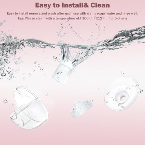 Image of One Full Set Collector Cup Only Compatible with Momcozy M5 Breast Breast Pump Replacement Accessories, Full Breastpump Parts with 24mm Flange,Collector,Duckbill Valves,Diaphragm