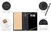 MOJO Notepad Phone Case for iPhone 13/14/15 - Folding Wallet Phone Case with Mini Pen and Note Pad (Black) (Fits iPhone 13)