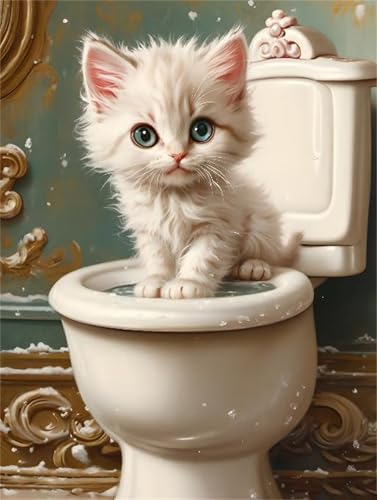Diamond painting 50x70cm chat amusant pour sublimer la décoration murale de votre chambre