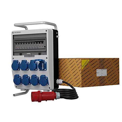 Doktorvolt Distributore di Corrente per Cantieri TD-S/FI 8x230V con Cavo 5x4mm² e Struttura SKHU