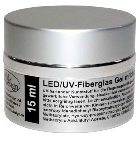 World of Nails-Design Premium LED/UV-Gel Fiberglas milchig rosa dickviskose milky rosé 15 ml natürlich glänzend 1-Phasen