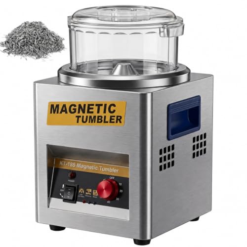 Magnetic Tumbler Polisher 500g Capacity Jewelry Finishing Machine