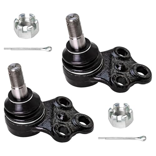 Image of Detroit Axle - 10pc Front End Kit for 96-04 Nissan Pathfinder, 97-03 Infiniti QX4, Lower Control Arms Tie Rod Ends Boots Lower Ball Joints 1996 1997 1998 1999 2000 2001 2002 2003 2004 Replacement