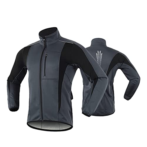 Produktfoto von HOMTOL Thermo Fahrradjacke Herren Radjacke wasserdicht Winddicht Winter Thermal Atmungsaktiv Fahrradbekleidung Leicht&hellip;