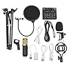 BM800 Condenser Microphone Studio Recording Kit with Adjustable Stand, V8 Sound Card & Noise-Reducing Damping for Streaming, Podcasting, and Karaoke #4