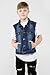 A2Z 4 Kids Boys Denim Jacket Fashion Jeans Gilet - Denim Jacket JK18 Dark Blue 7-8