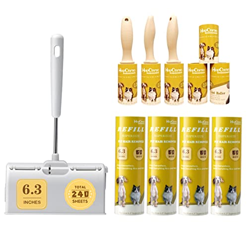 Large Surface Lint Roller Extra Sticky Dust-Proof Cover 6.3'' Wider 240 Sheets, Lint Rollers For Pet Hair Extra Sticky 600 Sheets #TOP8