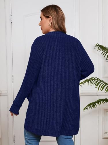 Image of BELAROI Women Plus Size Cardigan Sweater Fall Outfit