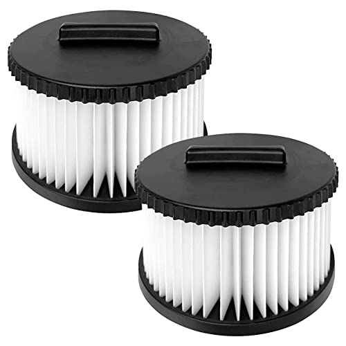 2 Pack DWV9330 Replacement HEPA Filter Compatible with DEWALT DWV010 (8 Gallon) & DWV012 (12 Gallon) Dust Extractor, Part # DWV9330
