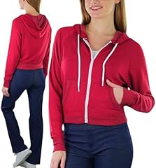 Cropped Zip Up - Vintage Red