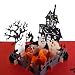 iGifts And Cards Halloween Trick or Treat 3D Pop Up Greeting Card - Pumpkin, Friendly Ghost, Witch, Owl, Haunted House, Bats, Graveyard, Tombstone, Jack-O-Lantern, Scary, Spooky, Half-Fold, Fun, Wow