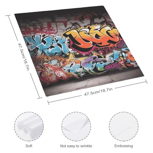 Servilletas de Tela Graffiti Hip Hop 4 Piezas miniatura 2