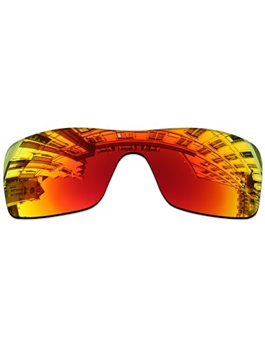 Image of Lenses Replacement for Oakley Batwolf OO9101 Sunglass - Ruby MirrorCoat Polarized