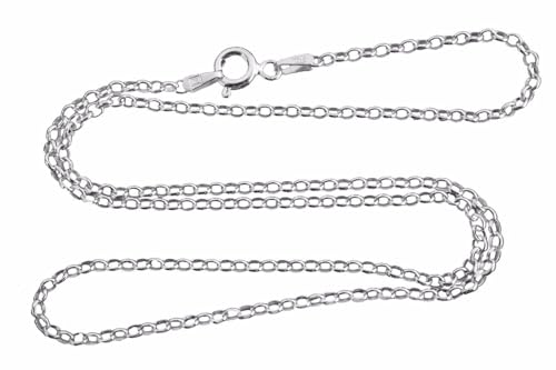 FashionJunkie4Life Sterling Silver 2.1mm Rolo Chain Necklace 925 Italy 030-16, 18, 20, 24 Inches (20)