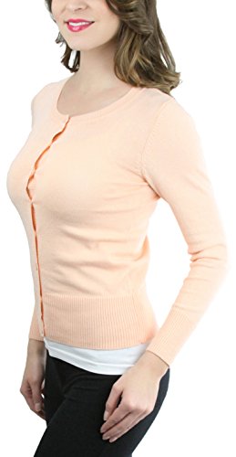 Image of ToBeInStyle Women's Long Sleeve Button Down V-Neck Cardigan