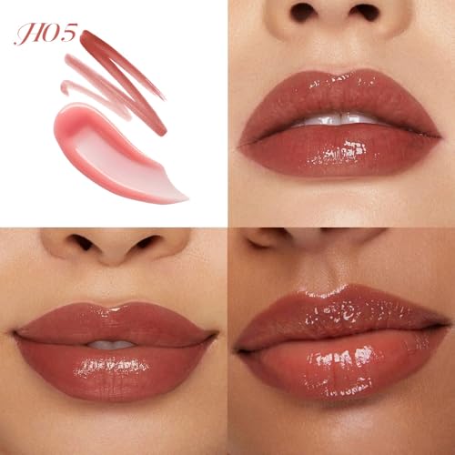 Image of evpct Ruby Red Matte Liquid Lipstick Marker Pen Lip Liner Set with Lip Oil, Shine Finish, 2 in 1 Lipgloss Lipstick Long Lasting Waterproof for Women, Lips Color Stain 24hr Original Smudge Proof