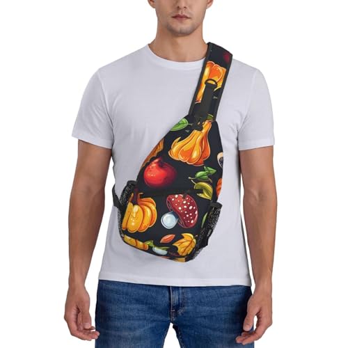 Mochila cruzada ligera para mujer y hombre estilo calabaza miniatura 7