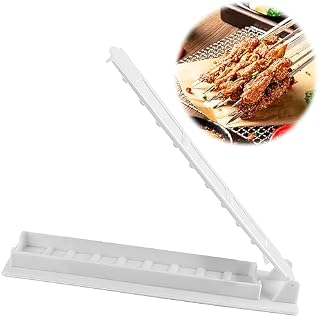 Kebab Maker, 30 cm długa forma do prasowania, grube tworzywo sztuczne, ręczna forma do kebaba, turecki szaszłyk, szaszłyki, szaszłyki kabobowe, biała prasa do kebabu, maszyna do grillowania i pikniku