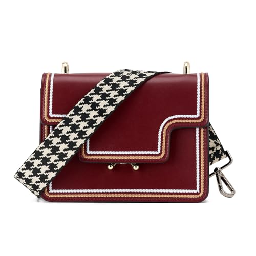 Image of ZOOEASS Nickel Buckles Wide Shoulder Strap Adjustable Replacement Belt Gun Buckles Guitar Style Crossbody Bag Strap