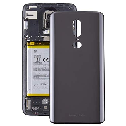 Couverture arrière OnePlus 6 finition Jet Black premium cache arrière en verre