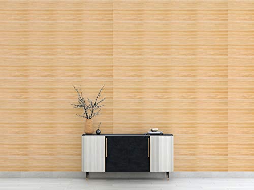 Image of DWELLSINDIA Wood Texture Self Adhesive Wallpaper Peel & Stick, Waterproof, Scratch Resistant, Laminated (41cm x 244cm, Beige)