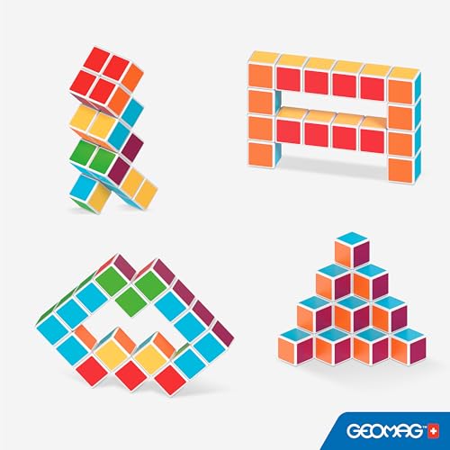 Image of Geomag 126 Coffret de Magicube Free Building Set, 16 Cubes