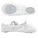 Stelle Canvas Ballet Shoes for Girls Dance Ballet Slippers Shoes（Toddler/Little/Big Kid/Women）(13ML,White)