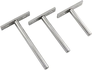 DOITOOL Bracket Stainless 3 Wall Brace Shelves Stainless Steel T-Shape Bracket Steel Brace Bracket Stainless Steel Bracket