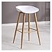 YOUKU Star Firm Sgabello da Bar Nordico Sgabello da Bar Creativo Sedia Moderna Minimalista Elegante Elegante poggiapiedi in Legno massello Sedia Frontale (Color : White)