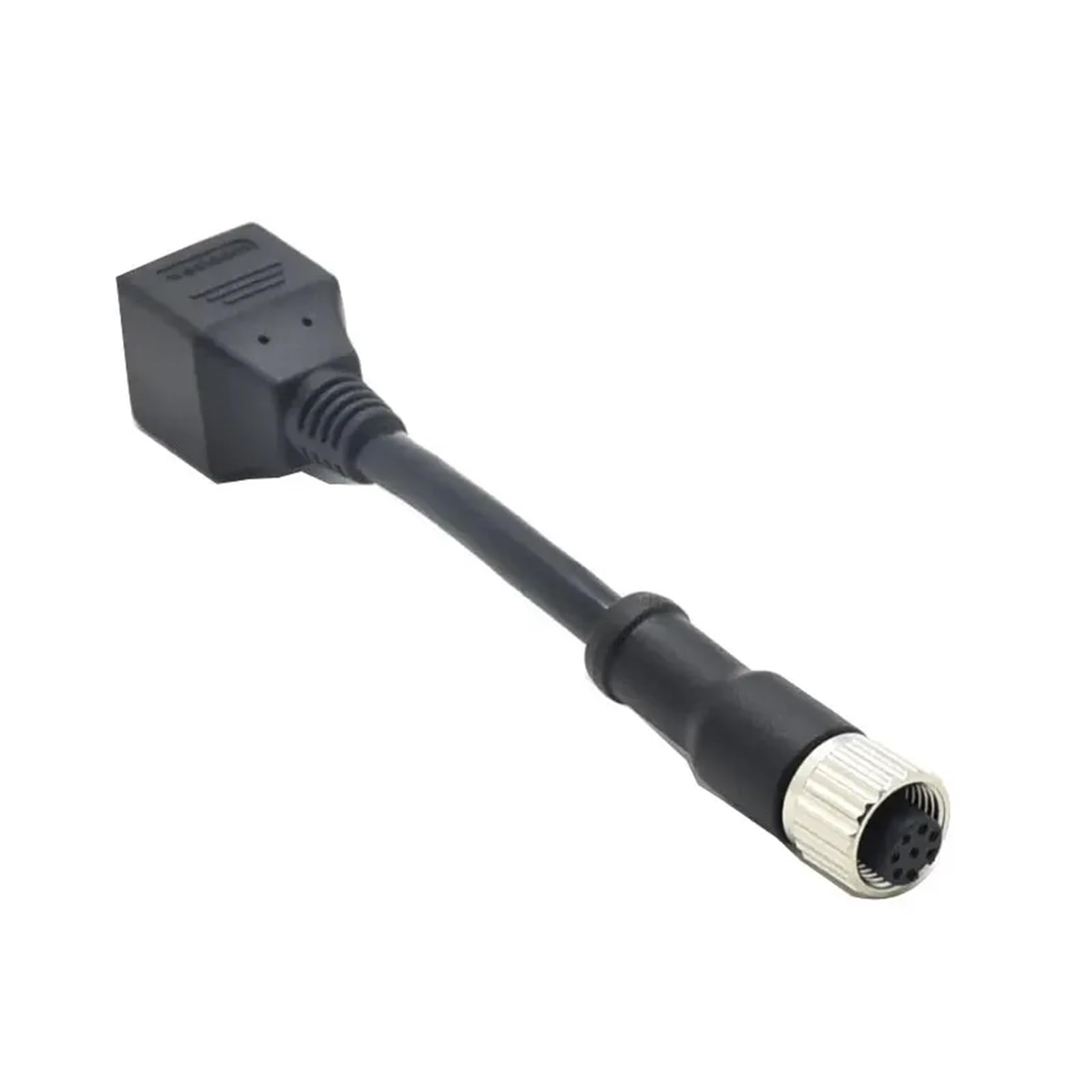 Connecteur étanche M12 8 broches vers RJ45, encodeur de type A vers capteur réseau femelle RJ45, codage A 8 broches vers connecteurs Rj45, 1 pièce(Customized)