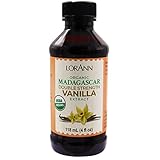 LorAnn Organic Madagascar Double Strength Vanilla Extract, 4 ounce bottle