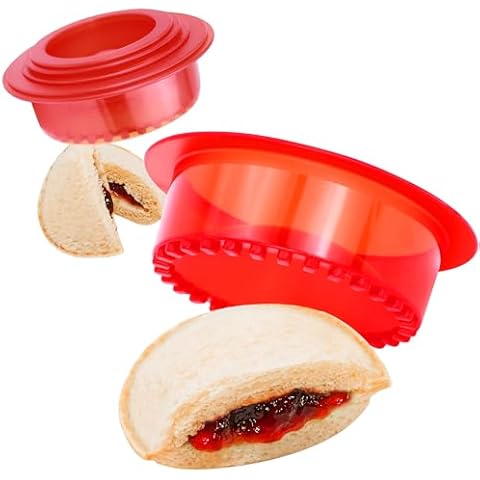 HiYZ Sandwich Cutter and Sealer, 5 PCS Sandwich Cutter for Kids, Bread Sandwich Maker and DIY Cookie Cutter for Lunchbox Bentobox, Sandwich Press Crimper for Children Boys Girls Cover