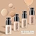 LAMUSELAND 4 Colors Face Velvet Foundation Liquid Makeup Beauty Cosmetic 35g (01 LIGHT)