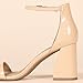 Amazon Essentials Women's High Heel Nola, Beige Patent, 8